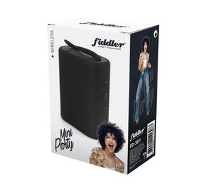 Parlante bluetooth mini party negro mate