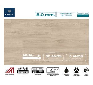 Piso flotante Classic touch Aquapro brera straw 8 mm 2.40 m2