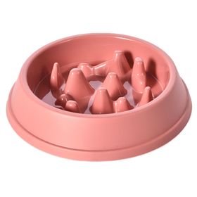 Plato mascota Anti ahogo rosa 500 ml