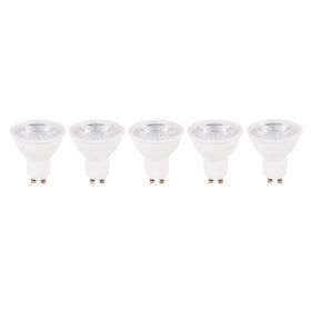 Ampolleta LED 6W GU10 luz fría 5 unidades