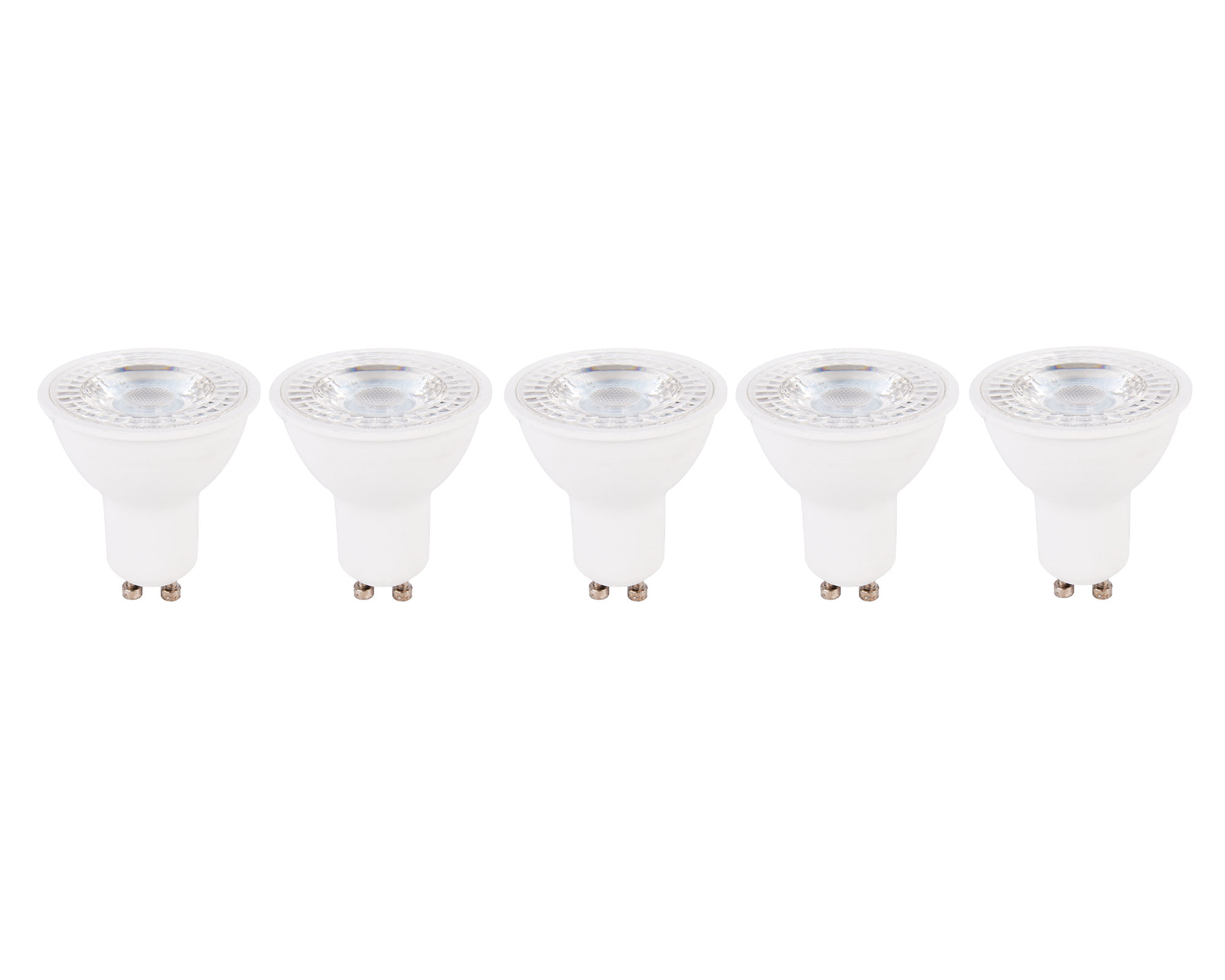 Ampolleta LED 6W GU10 luz fría 5 unidades