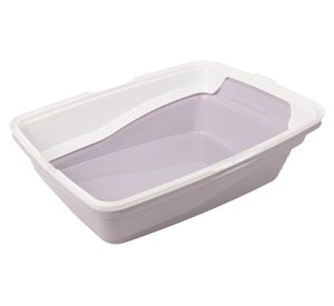 Bandeja sanitaria con borde lila