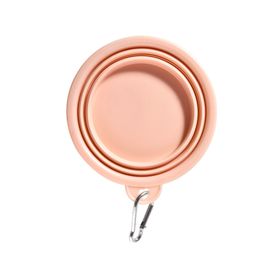 Plato mascota Plegable rosa 450 ml