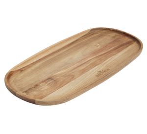 Plato piqueo 41x21 cm acacia