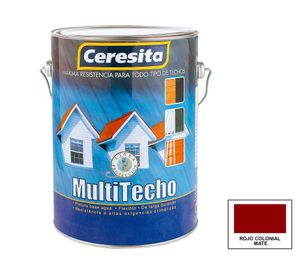 Pintura techo Multitecho 1 GL rojo colonial mate