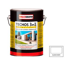 Pintura techo Techos 3en1 1 GL blanco mate