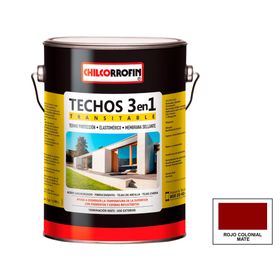 Pintura techo Techos 3en1 1 GL rojo colonial mate