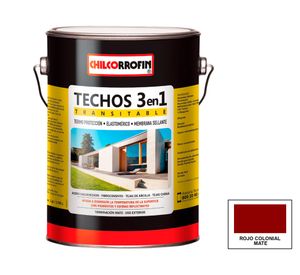 Pintura techo Techos 3en1 1 GL rojo colonial mate
