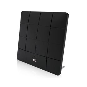 Antena digital Ultra delgada interior negro mate