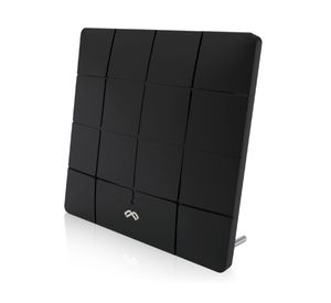 Antena digital Ultra delgada interior negro mate