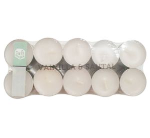 Vela T-light ecru 20 unidades