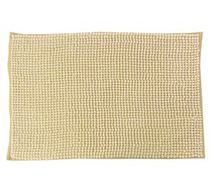 Piso baño Shaggy amarillo 40x60 cm