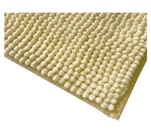Piso baño Shaggy amarillo 40x60 cm
