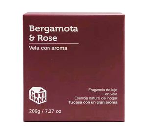 Vela con caja 9 cm guinda