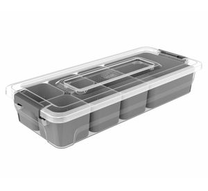 Caja organizadora plástica 2.5 lt cestos interiores