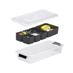 Caja organizadora plástica 2.5 lt cestos interiores