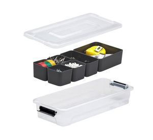 Caja organizadora plástica 2.5 lt cestos interiores