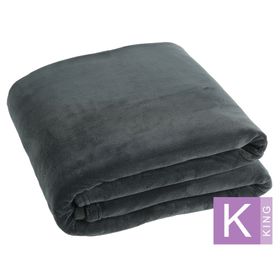 Frazada Coral gris oscuro King