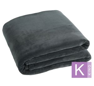 Frazada Coral gris oscuro King