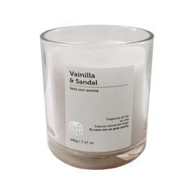 Vela con caja 9 cm ecru