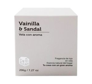 Vela con caja 9 cm ecru