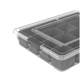 Caja org plástica 4.8l 3 cestos interior