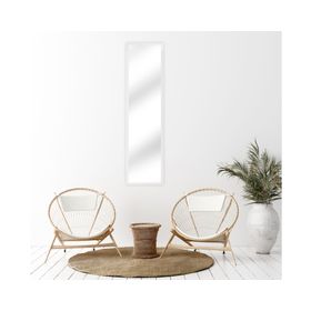 Espejo 125.6x34 cm pared alto blanco