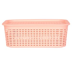 Canasto organizador Tavarua rosado plástico 13 lt