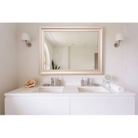 Espejo con marco champagne 75x105x2.7 cm