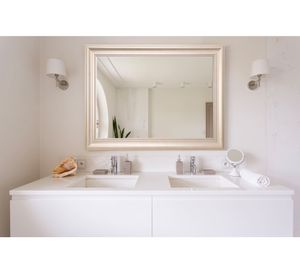 Espejo con marco champagne 75x105x2.7 cm