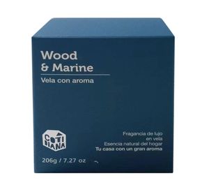 Vela con caja 9 cm azul