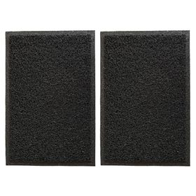 Limpiapiés 40x60 cm Spaguetti negro 2 piezas