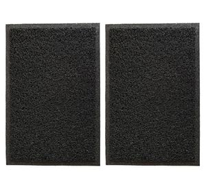Limpiapiés 40x60 cm Spaguetti negro 2 piezas