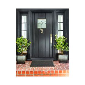 Limpiapiés 40x60 cm Spaguetti negro 2 piezas