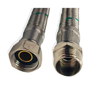 Flexible agua lavaplatos/lavamanos HI-HE 1/2" 100 cm