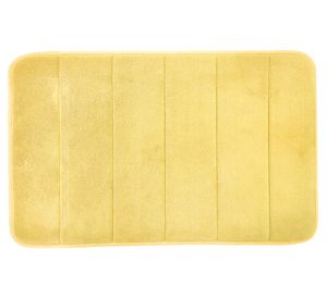 Piso baño Memory foam Liso amarillo 40x60 cm