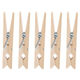 Pack clip ropa madera 50 unidades