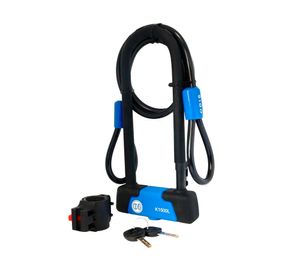 Pack candado bicicleta K1500L + cable 1 m