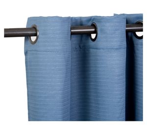 Set cortina 140x220 cm Frutillar azul 8 piezas