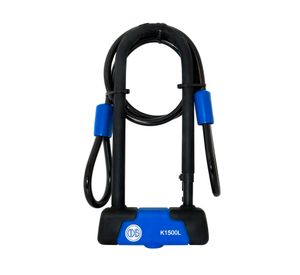 Pack candado bicicleta K1500L + cable 1 m