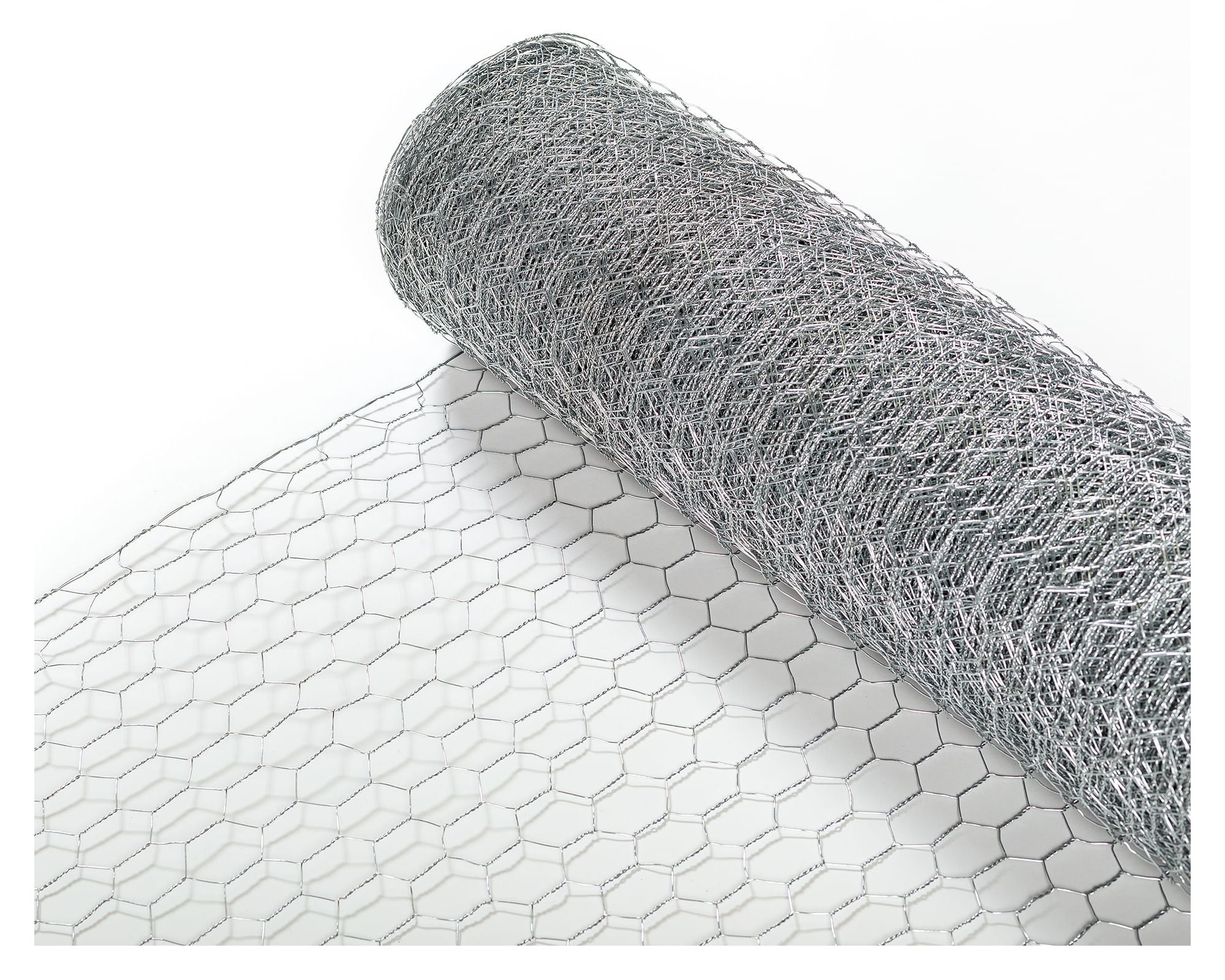Malla Hexagonal 80x300 cm Metálica Gris Vector