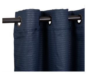 Set cortina Frutillar embossed 140x220 cm azul