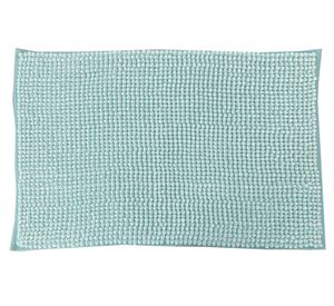 Piso baño Shaggy turquesa 40x60 cm