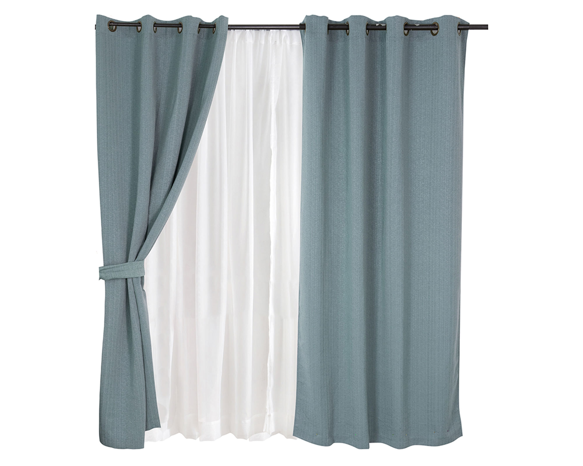 Set cortina Valdivia 140x220 cm a $39.990