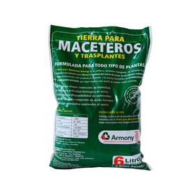 Tierra para macetero 6 litros natural