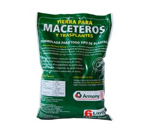 Tierra para macetero 6 litros natural