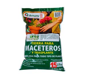 Tierra para macetero 15 litros natural