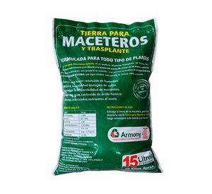 Tierra para macetero 15 litros natural
