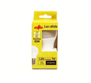 Ampolleta LED 7W E27 luz cálida G45