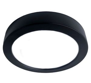Panel LED sobreponer luz cálida 12W negro